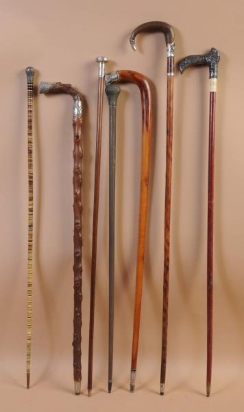LOT OF 7: ASSORTED CANES.                         