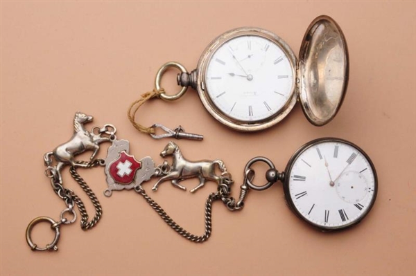 LOT OF 2: POCKETWATCHES.                          