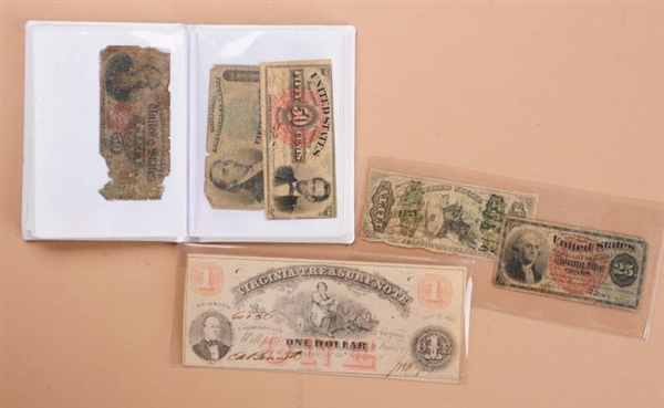 LOT OF EARLY CURRENCY.                            