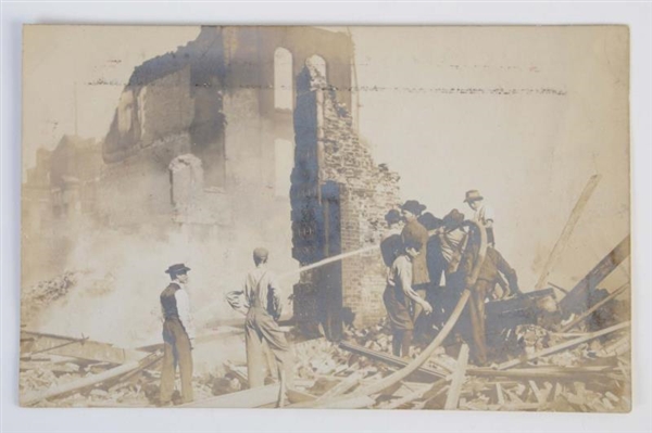 SPRINGFIELD IL RACE RIOT REAL PHOTO POSTCARD.     