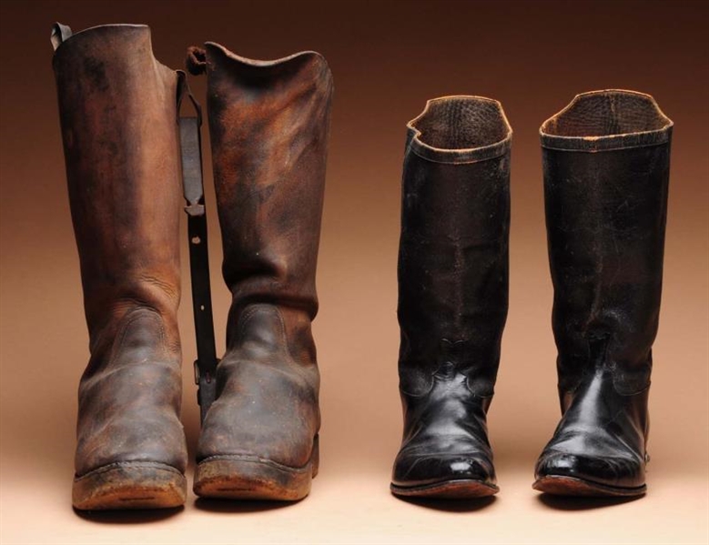 LOT OF 2: PAIRS OF BOOTS.                         