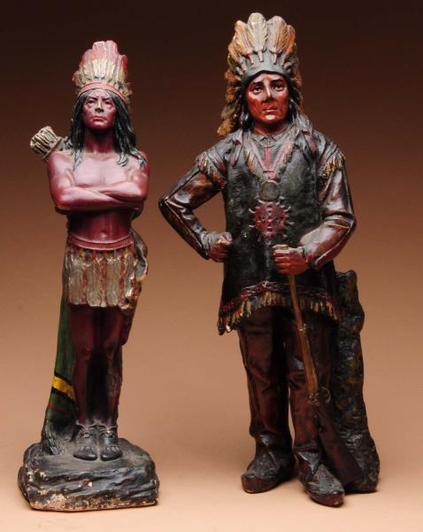 LOT OF 2: NATIVE AMERICAN FIGURES.                