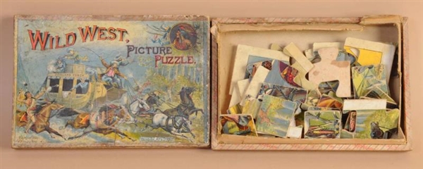 MCLOUGHLIN BROTHERS 1890 WILD WEST PICTURE PUZZLE 
