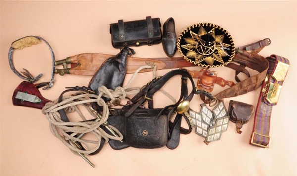 LOT OF ASSORTED LEATHER GOODS.                    
