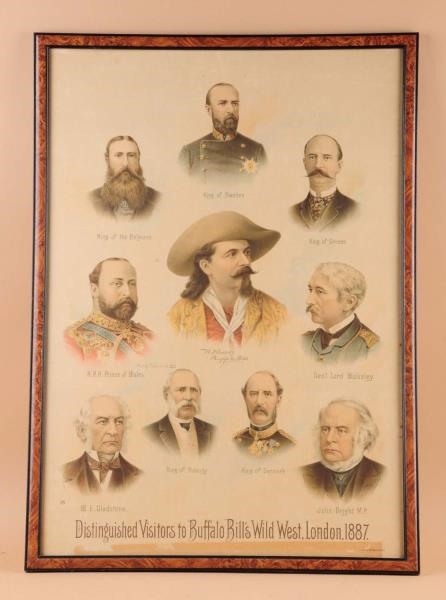 FAMOUS MEN FROM THE ENGLAND SHOW POSTER.          
