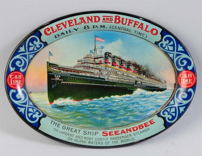 CLEVELAND AND BUFFALO STEAM SHIP CO. TIP TRAY.    