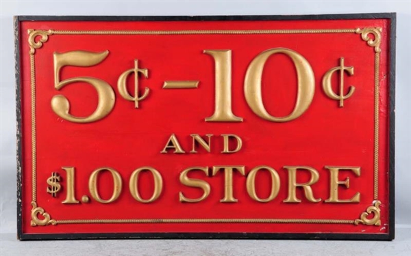 EARLY WOODEN GENERAL STORE SIGN.                  