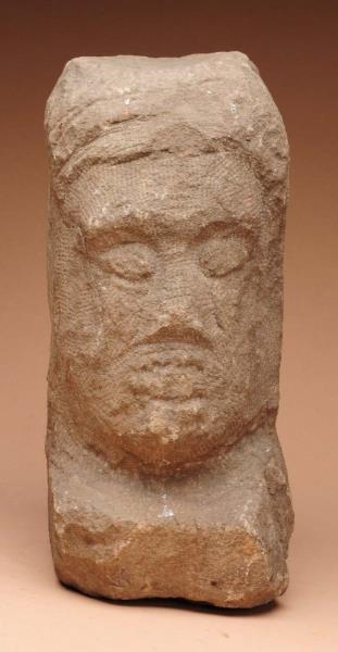VERY EARLY STONE FACE FIGURE.                     