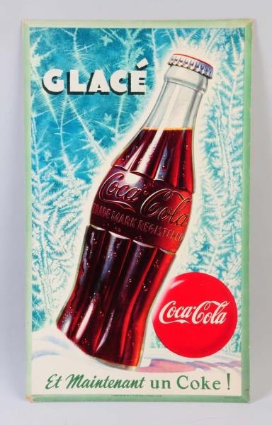 1951 COCA-COLA FRENCH-CANADIAN TWO-SIDED POSTER.  