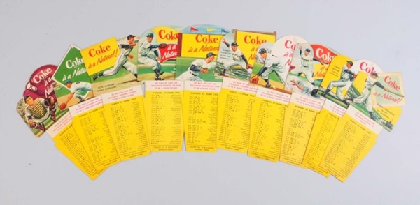 FULL SET OF 10 1952 COCA-COLA BASEBALL CARDS.     