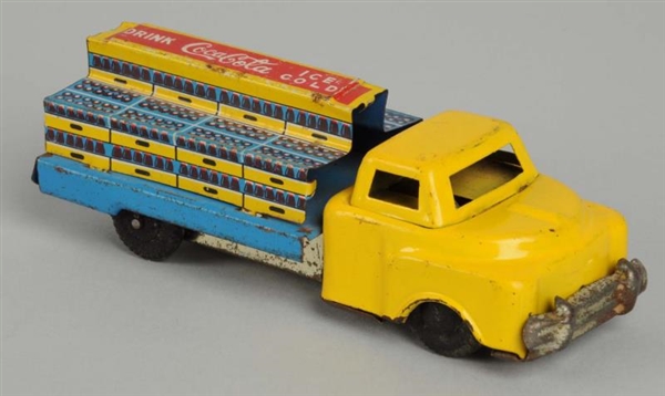 UNUSUAL COCA - COLA TIN FRICTION TOY TRUCK.       
