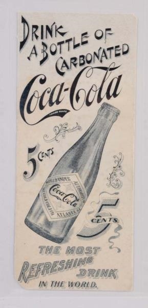 1904 SCARCE COCA - COLA INK BLOTTER.              