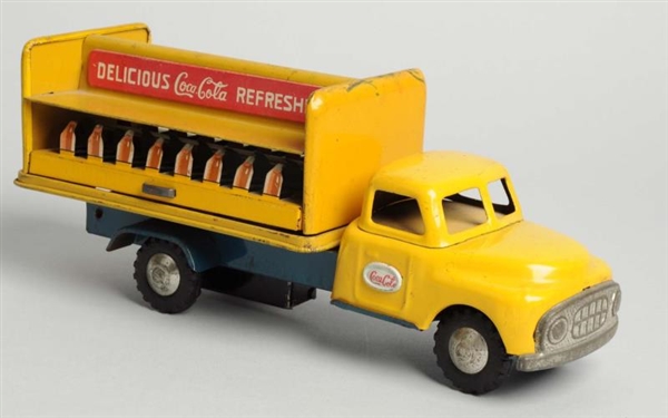 JAPANESE TIN COCA - COLA FRICTION TOY TRUCK.      