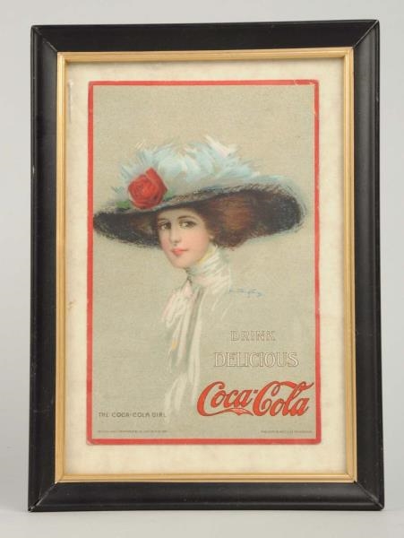 1908 COCA - COLA GIRL POSTCARD.                   