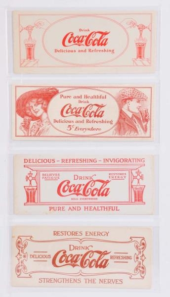 LOT OF EARLY COCA - COLA BLOTTERS.                