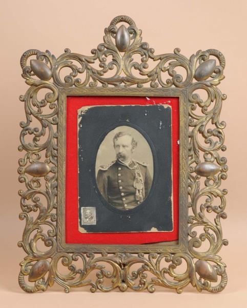 CABINET CARD OF GEORGE ARMSTRONG CUSTER.          