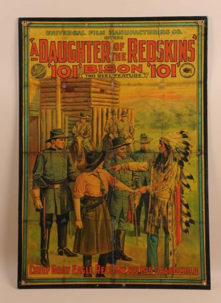 A DAUGHTER OF THE REDSKINS MOVIE POSTER.          