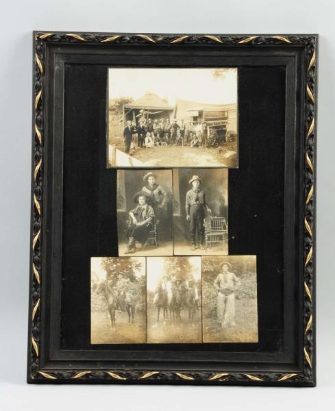 LOT OF 6: EARLY COWBOY PHOTOS.                    