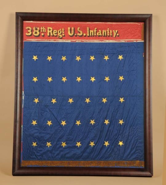 38TH REGIMENT US INFANTRY FLAG.                   