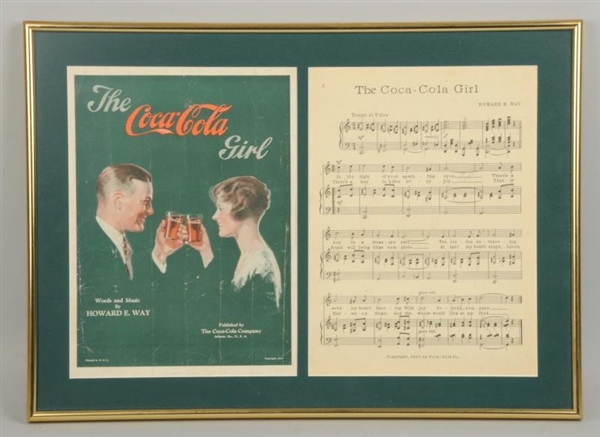 THE COCA - COLA GIRL SHEET MUSIC.                 