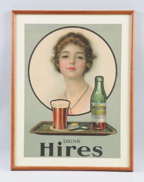 1920S HIRES CARDBOARD POSTER.                     