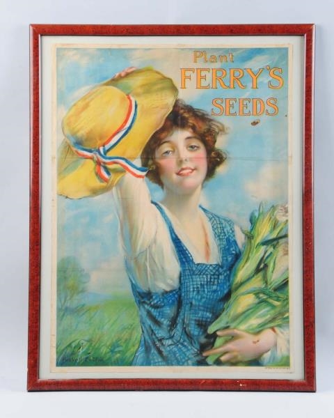 FERRYS SEEDS PAPER SIGN.                         