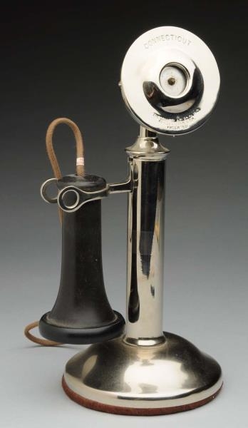 CONNECTICUT STRAIGHT SHAFT CANDLESTICK PHONE.     