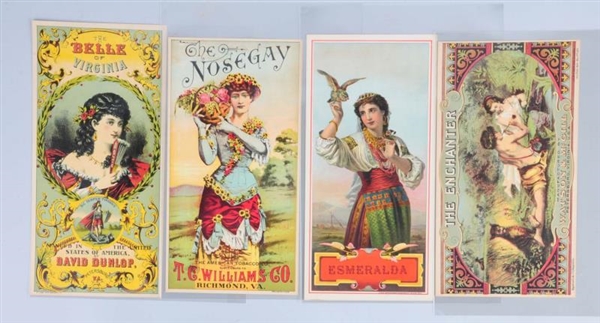 LOT OF 4: TOBACCO CRATE LABELS.                   