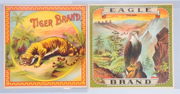 LOT OF 2: TOBACCO CRATE LABELS.                   