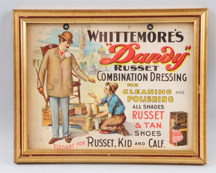 WHITTEMORES SHOE POLISH SIGN.                    