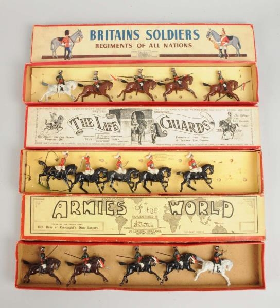 LOT OF 3: BRITAIN BOXED SOLIDER SETS.             