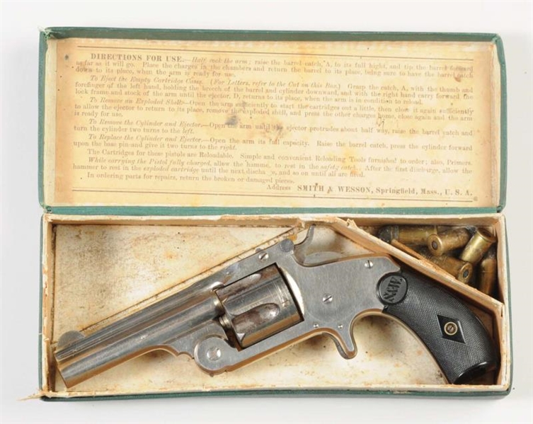 BOXED SMITH & WESSON .38 SINGLE ACTION REVOLVER.  