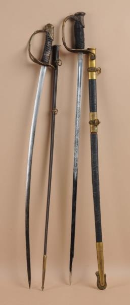 LOT OF 2: 19TH CENTURY DRESS SWORDS.              