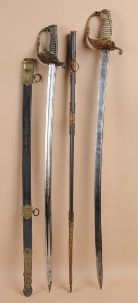 LOT OF 2: 19TH CENTURY CIVIL WAR THEMED SWORDS.   
