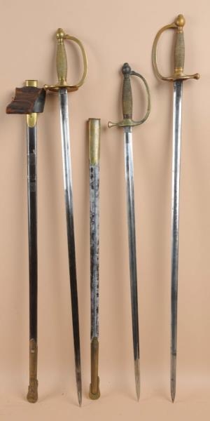 LOT OF 3: US DATED DRESS SWORDS.                  
