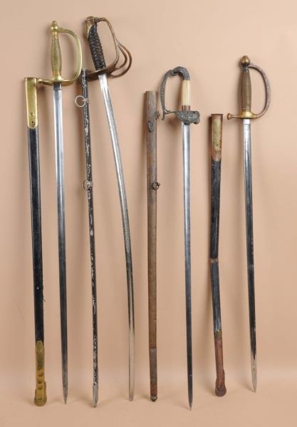 LOT OF 4: 19TH CENTURY SWORDS.                    