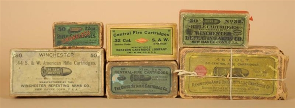LOT OF 6: BOXES OF COLLECTIBLE AMMUNITION.        