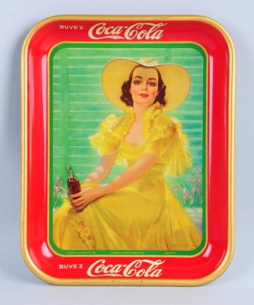 1938 FRENCH COCA - COLA SERVING TRAY.             