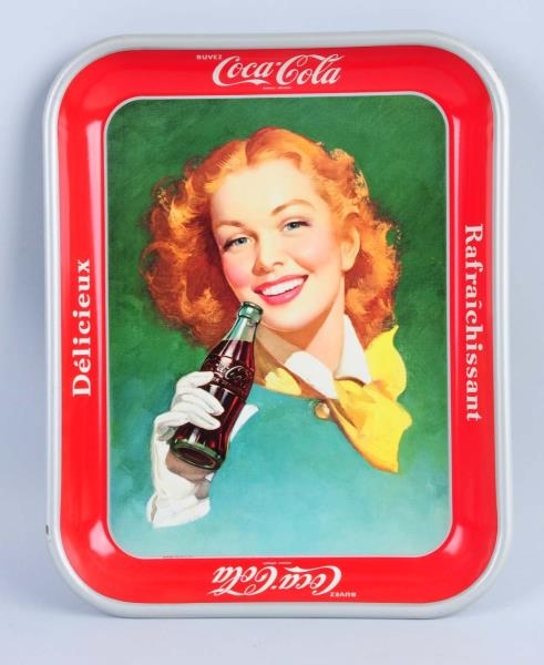 1950S FRENCH COCA - COLA SERVING TRAY.            