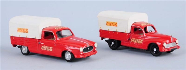 LOT OF 2: FOREIGN COCA - COLA TOY TRUCKS.         