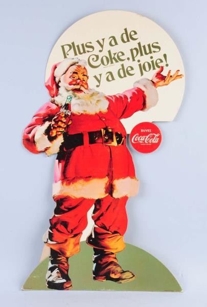 1968 FRENCH COCA - COLA SANTA STAND UP.           