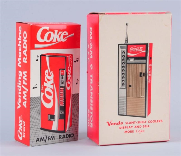 LOT OF 2: COCA - COLA RADIOS WITH BOXES.         