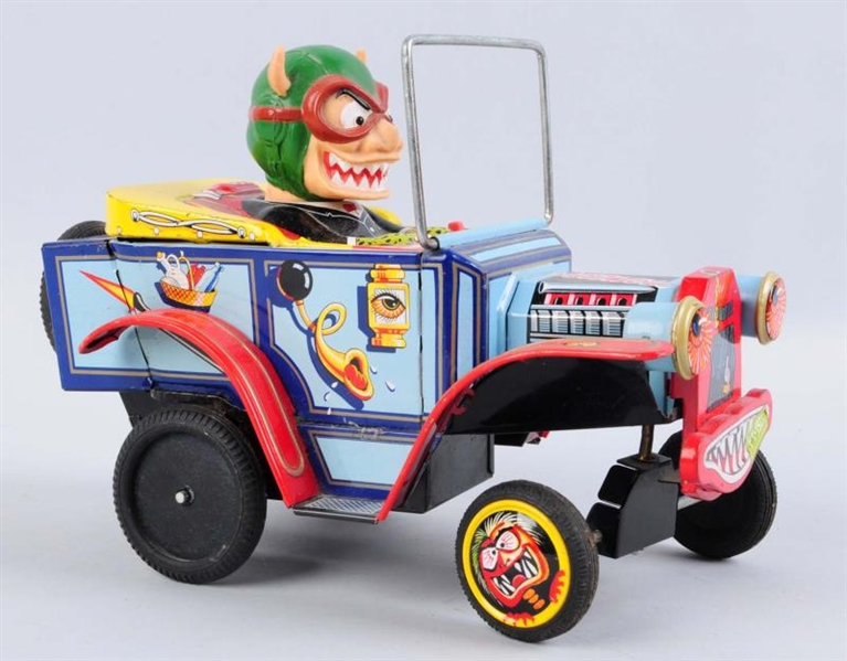 MARX TIN LITHO BATTERY - OPERATED NUTTY MADS TOY  