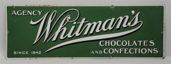 WITMANS CHOCOLATE PORCELAIN SIGN.                
