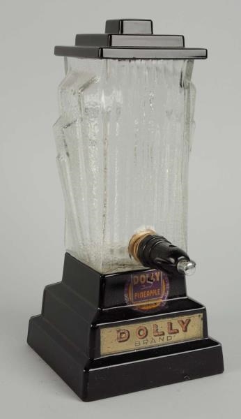 ART DECO DOLLY PINEAPPLE SYRUP DISPENSER.         