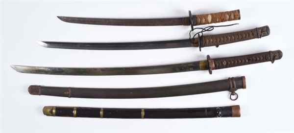 LOT OF 3 SAMURAI SWORDS                           