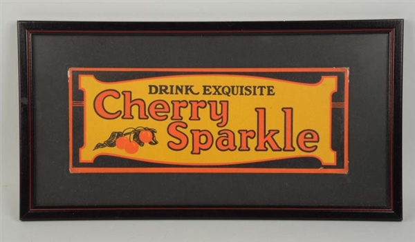 CHERRY SPARKLE CARDBOARD SIGN.                    