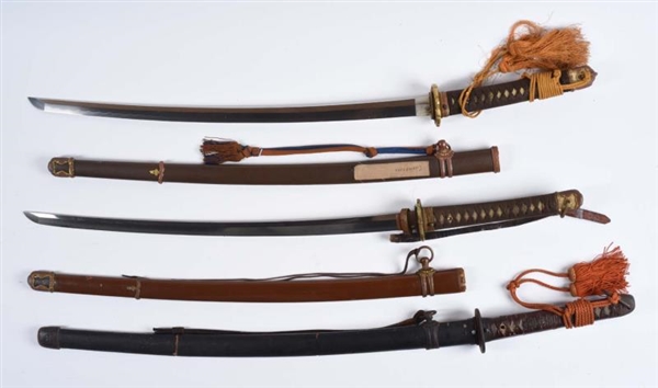LOT OF 3 SAMURAI SWORDS                           