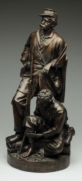 BRONZE OF WOUNDED TO THE REAR: ONE MORE SHOT.     