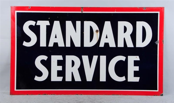 STANDARD SERVICE IDENTIFICATION PORCELAIN SIGN.   